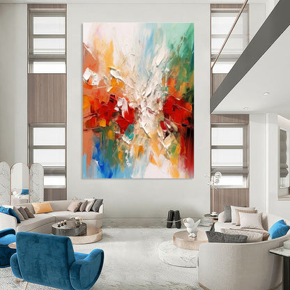 Modern Art Acrylic Colorful Abstract Explosion Painting DPS445