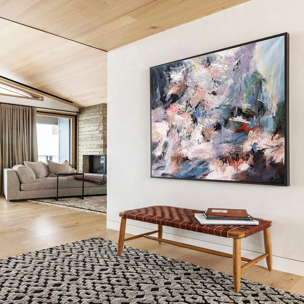 Cool Abstract Paintings Multicolor Abstract Energetic Art HPS217