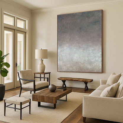 Paintings For House Gray Beige Textured Abstract Art PT496