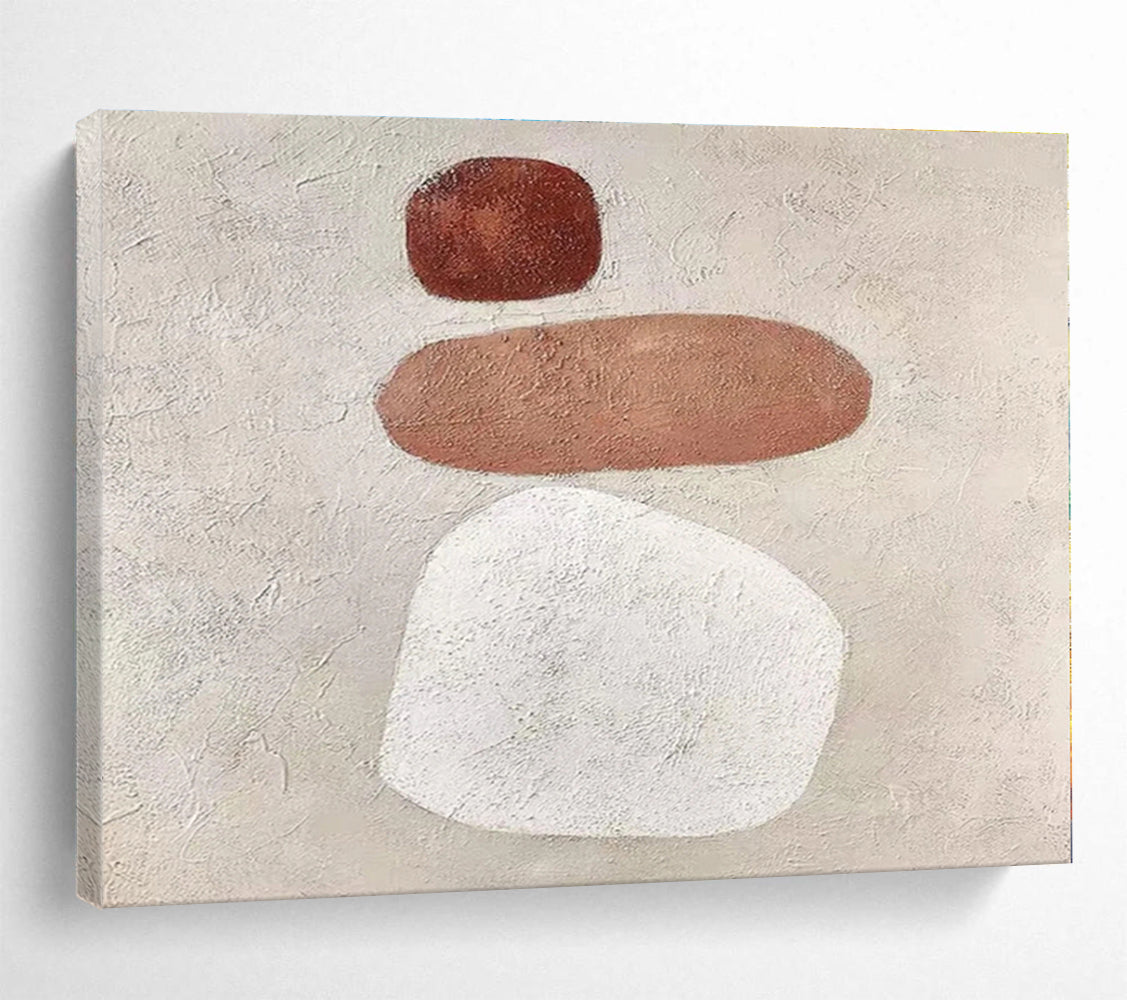 Unique Abstract Art Neutral Tones Minimalist Abstract Painting On Canvas HPS119