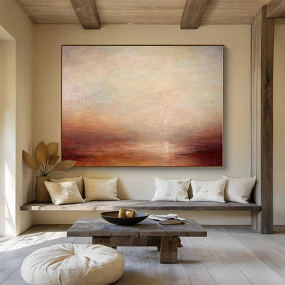 Cool Abstract Paintings Earthy Tones Minimalist Abstract Painting On Canvas HPS137
