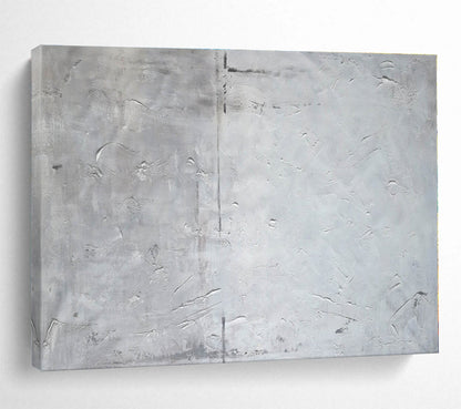 Minimalist Canvas Art Gray Textured Abstract Art HPS149