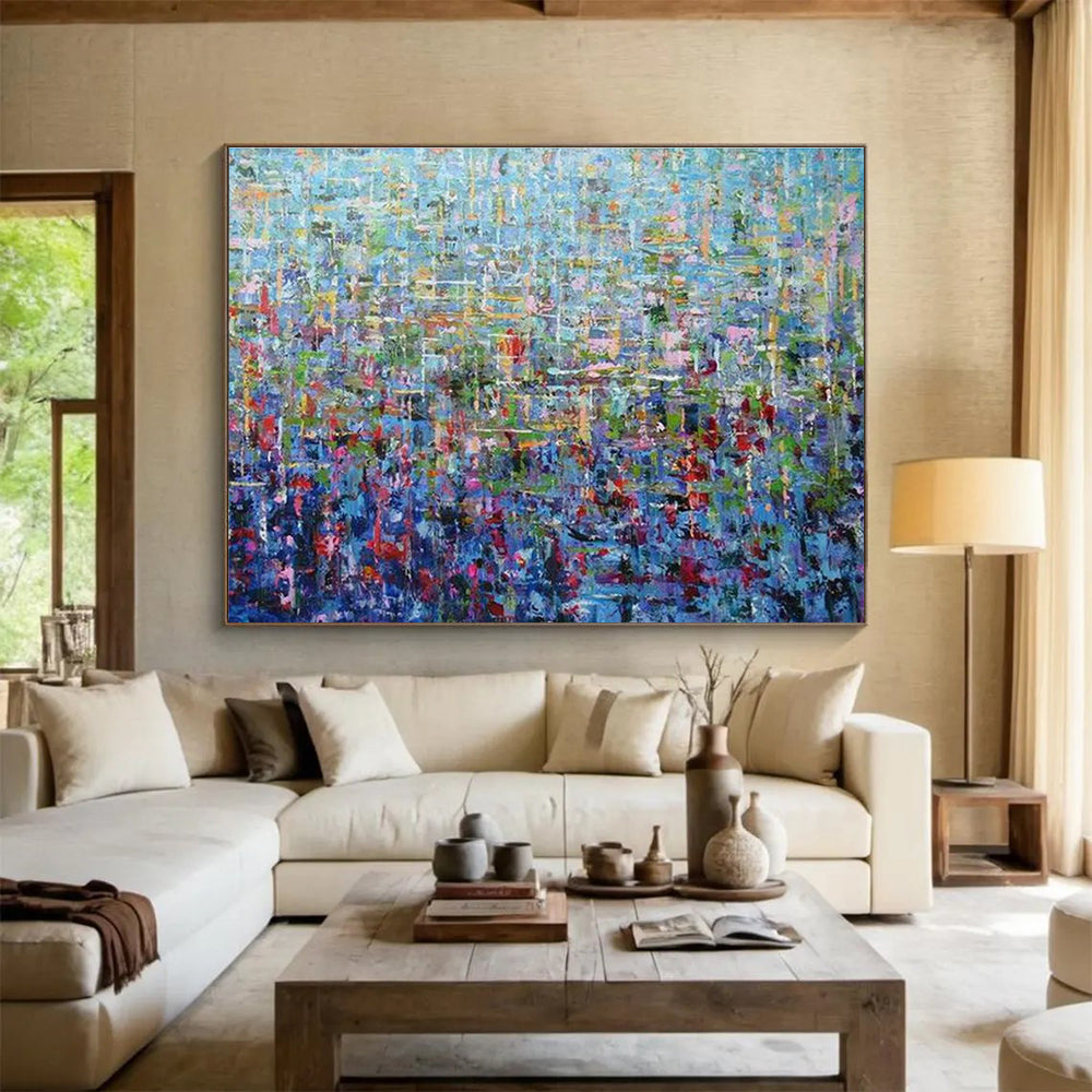 Gaint Canvas Art Multicolor Abstract Expressionist Art HPS412