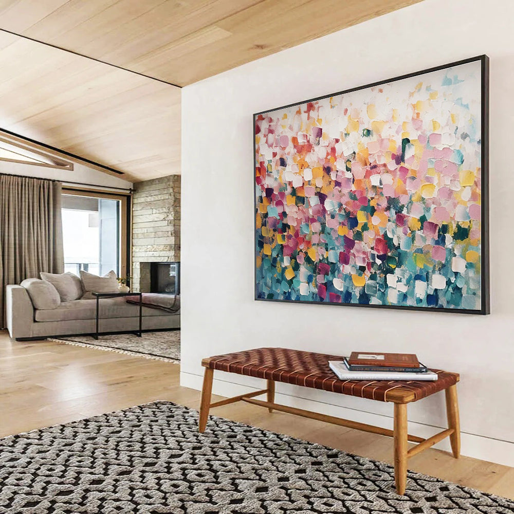 Unique Abstract Art Colorful Square Abstract Mosaic Art HPS154