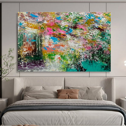 Modern Art Acrylic Colorful Abstract Floral Art HPS160