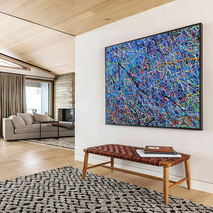 Cool Abstract Paintings Multicolor Splatter Abstract Expressionist Art HPS398