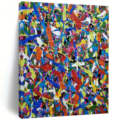 Unique Abstract Art Multicolor Textured Abstract Painting On Canvas PT095
