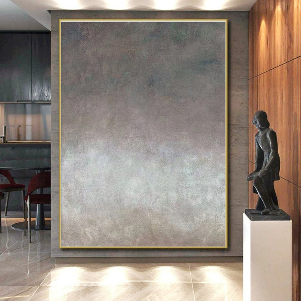 Paintings For House Gray Beige Textured Abstract Art PT496