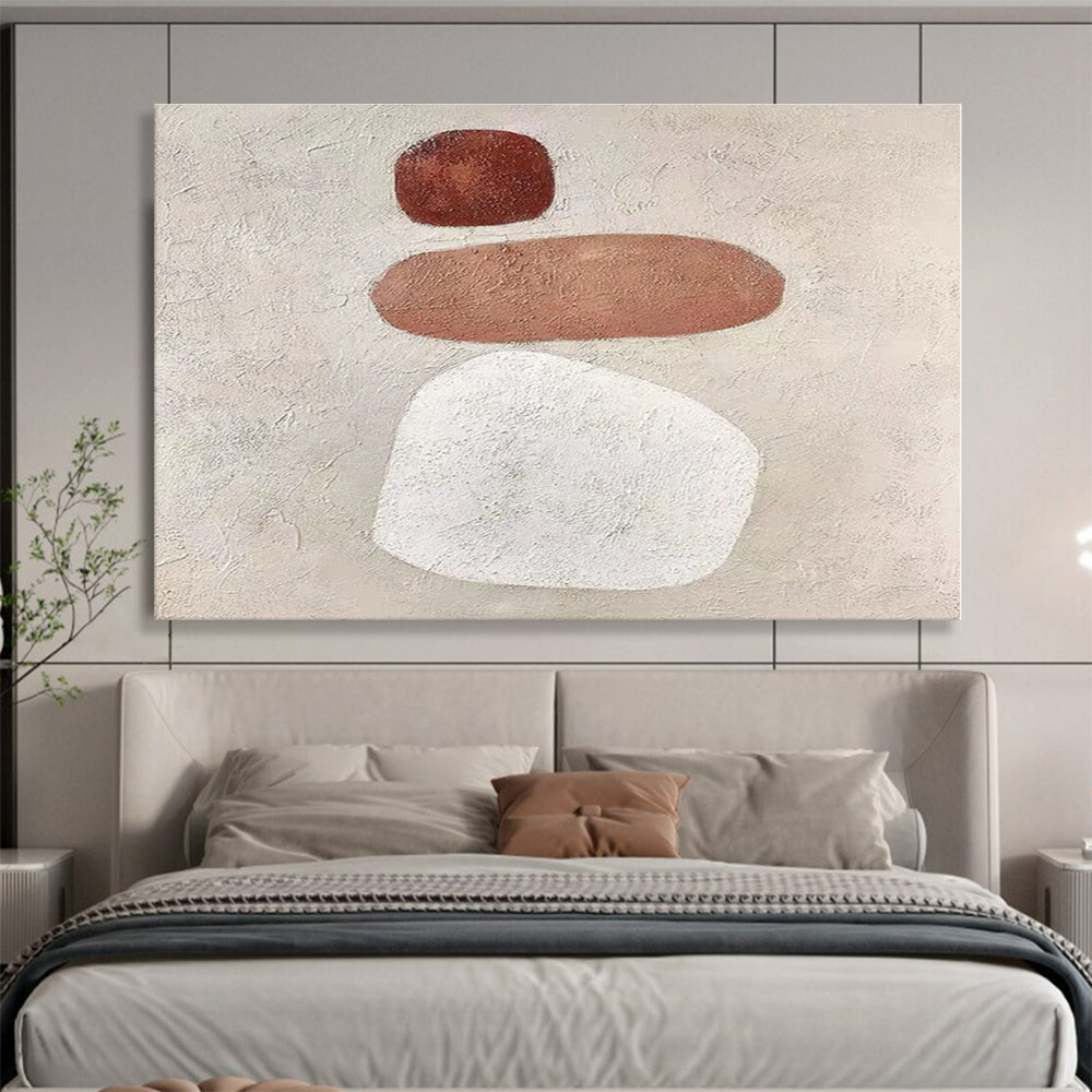 Unique Abstract Art Neutral Tones Minimalist Abstract Painting On Canvas HPS119