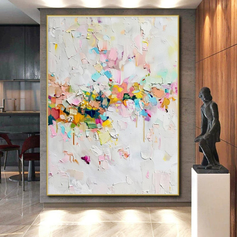 Cool Abstract Paintings Colorful Textured Abstract Art PT662