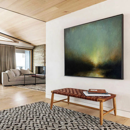 Unique Abstract Art Misty Landscape Abstract Painting On Canvas HPS139