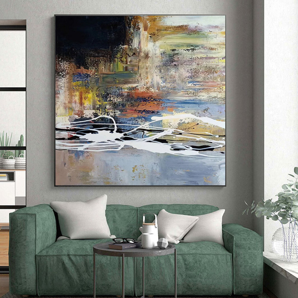 Cool Abstract Paintings Multicolor Dynamic Abstract Art PT414