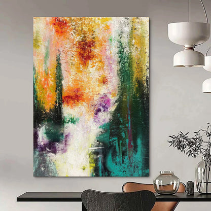 Large Size Multicolor Abstract Expressionist Art DPS459