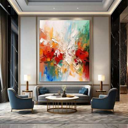 Modern Art Acrylic Colorful Abstract Explosion Painting DPS445