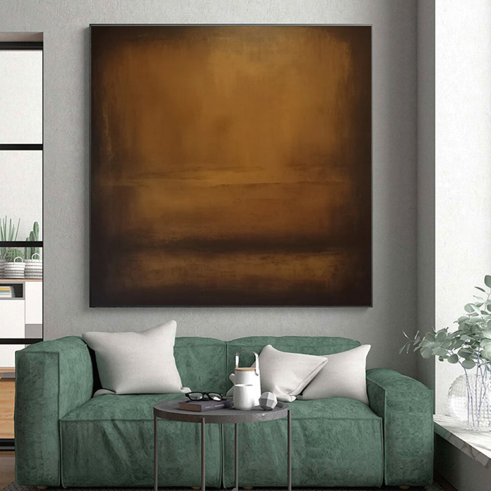 Large Size Brown Abstract Gradient Painting PT269
