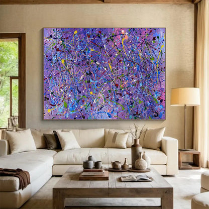 Unique Abstract Art Colorful Splatter Abstract Art PT751