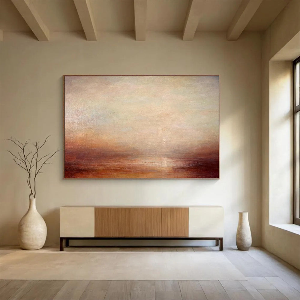 Cool Abstract Paintings Earthy Tones Minimalist Abstract Painting On Canvas HPS137
