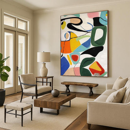 Paintings For House Multicolor Abstract Geometric Art DPS475