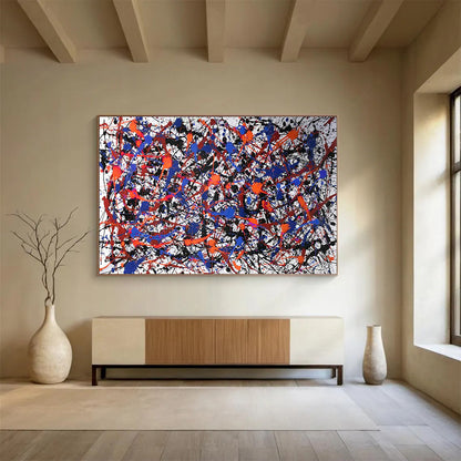 Buy Abstract Art Online Multicolor Splatter Abstract Expressionist Art HPS399