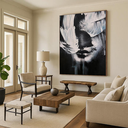 Cool Abstract Paintings Black and White Abstract Face Painting DPS452