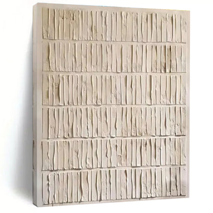 Minimalist Canvas Art Beige Textured Abstract Art PT819