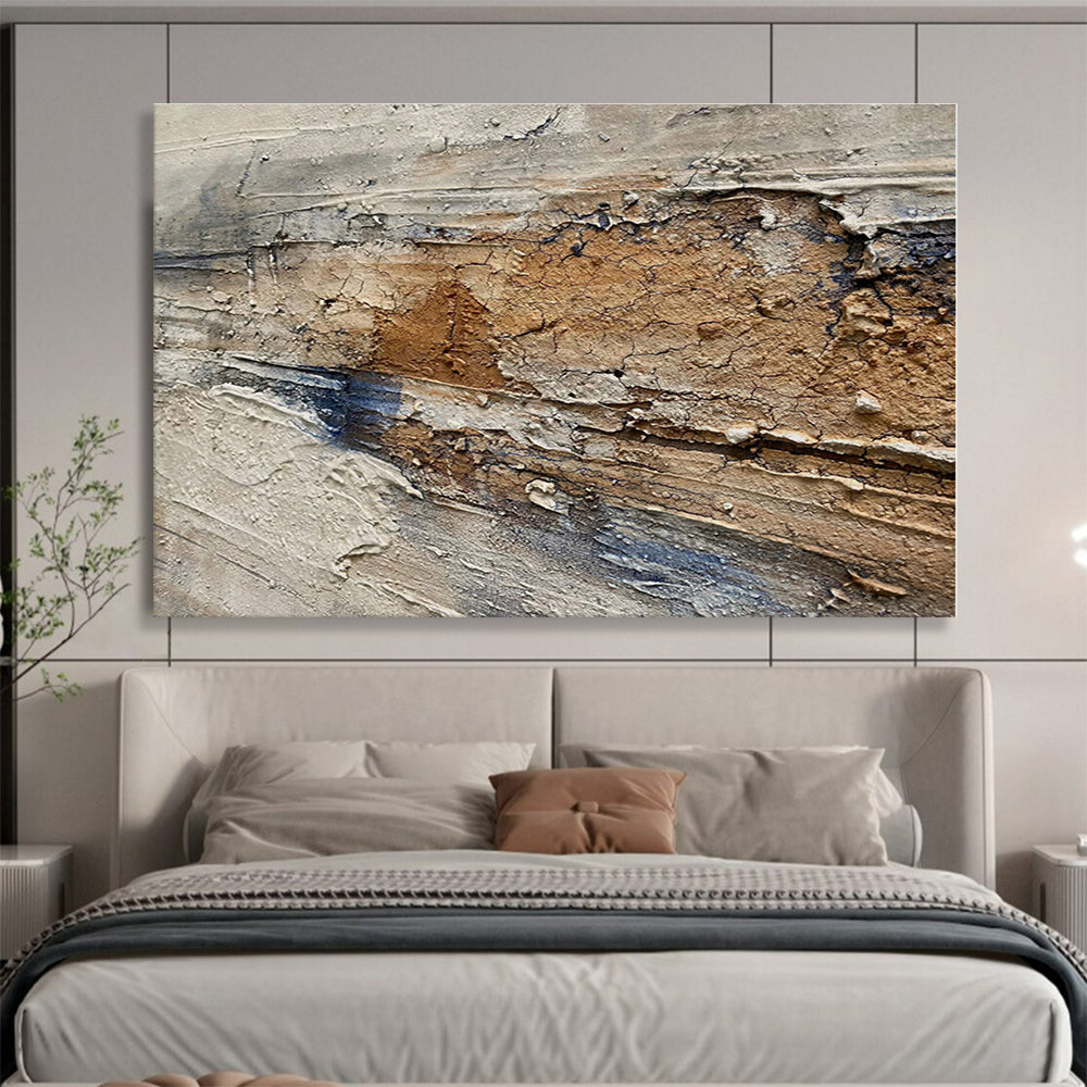 Acrylic Modern Art Textured Earthy Tones Abstract On Canvas HPS027