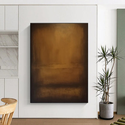 Large Size Brown Abstract Gradient Painting PT269