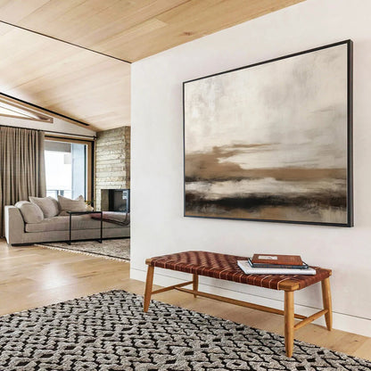 Handmade Art Neutral Tones Landscape Abstract Painting On Canvas HPS088