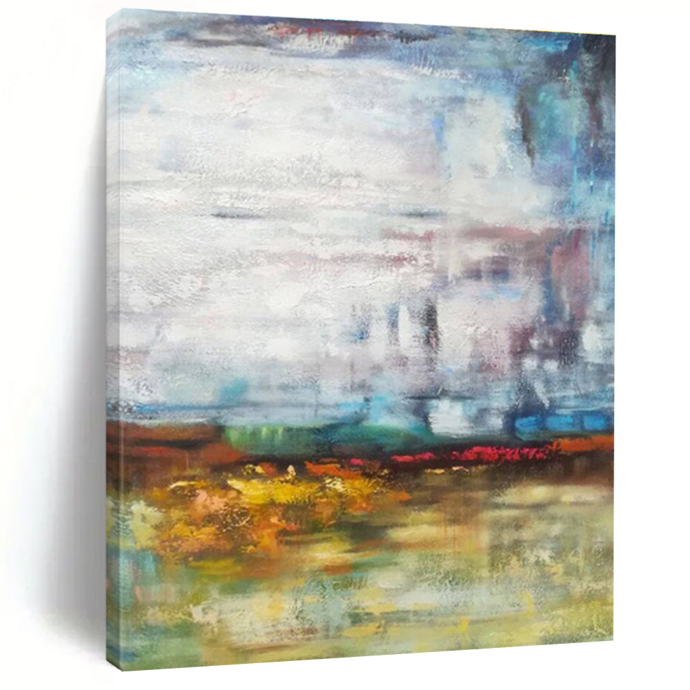 Paintings For House Multicolor Abstract Expressionist Landscape Art DPS465