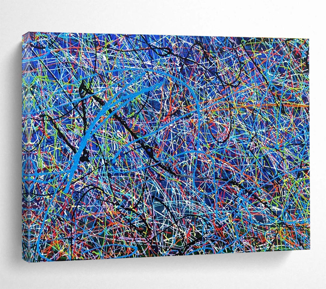 Cool Abstract Paintings Multicolor Splatter Abstract Expressionist Art HPS398