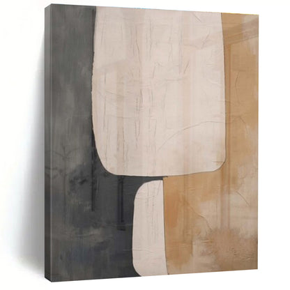 Oversized Abstract Wall Art Beige, Gray, and Brown Abstract Art PT669