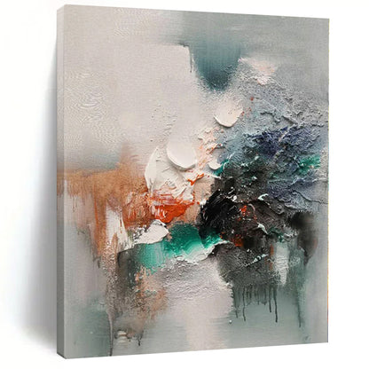 Acrylic Modern Art Paintings Multicolor Textured Abstract Painting On Canvas PT097
