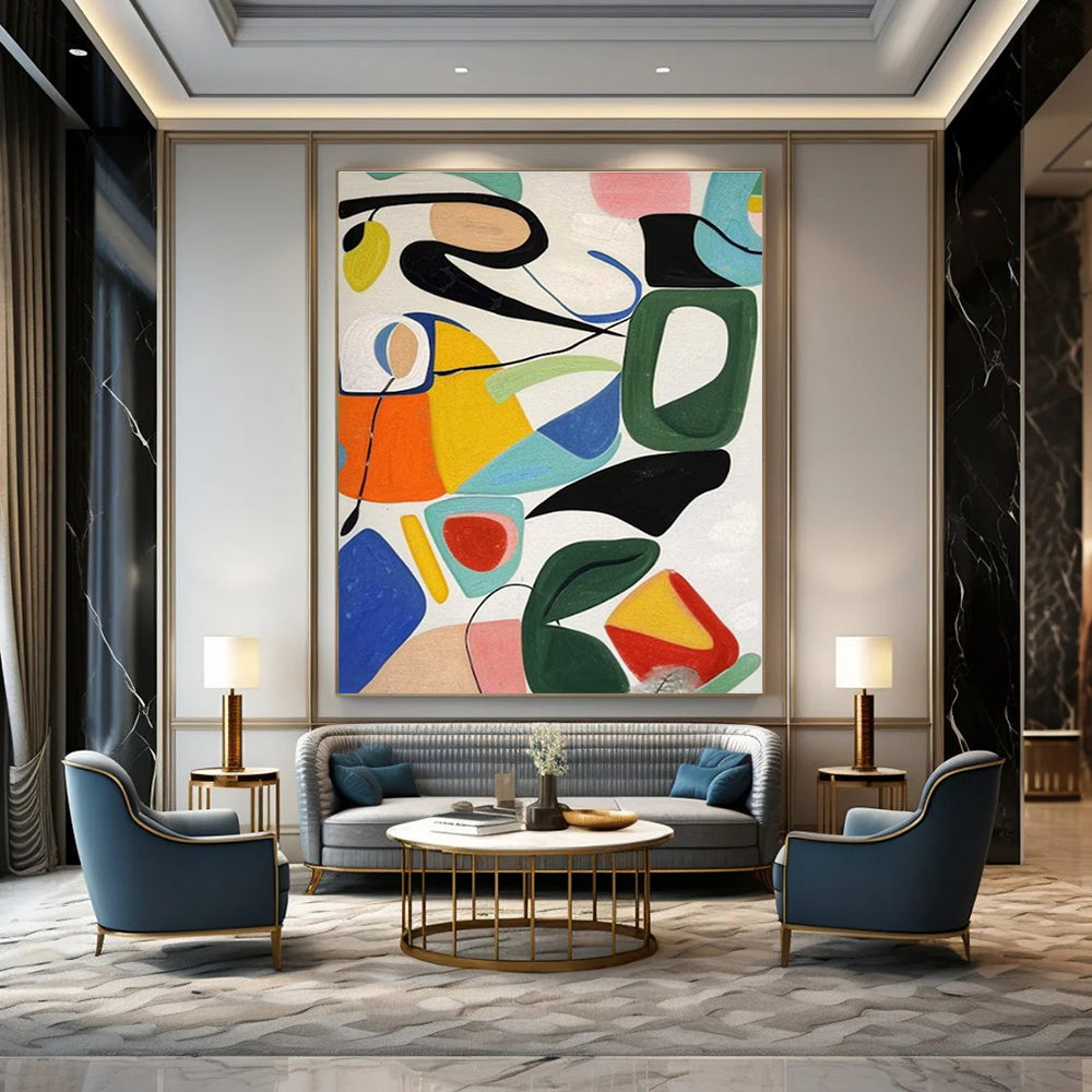Paintings For House Multicolor Abstract Geometric Art DPS475