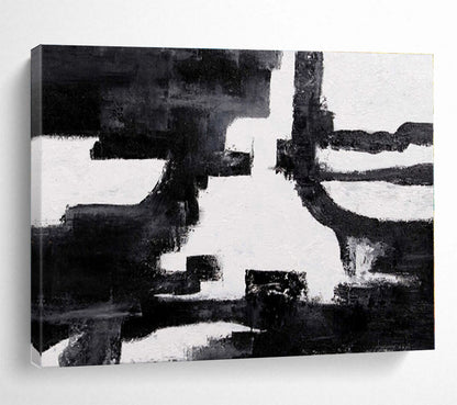 Cool Abstract Paintings Monochrome Architectural Abstract On Canvas HPS015