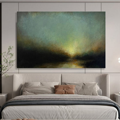 Unique Abstract Art Misty Landscape Abstract Painting On Canvas HPS139