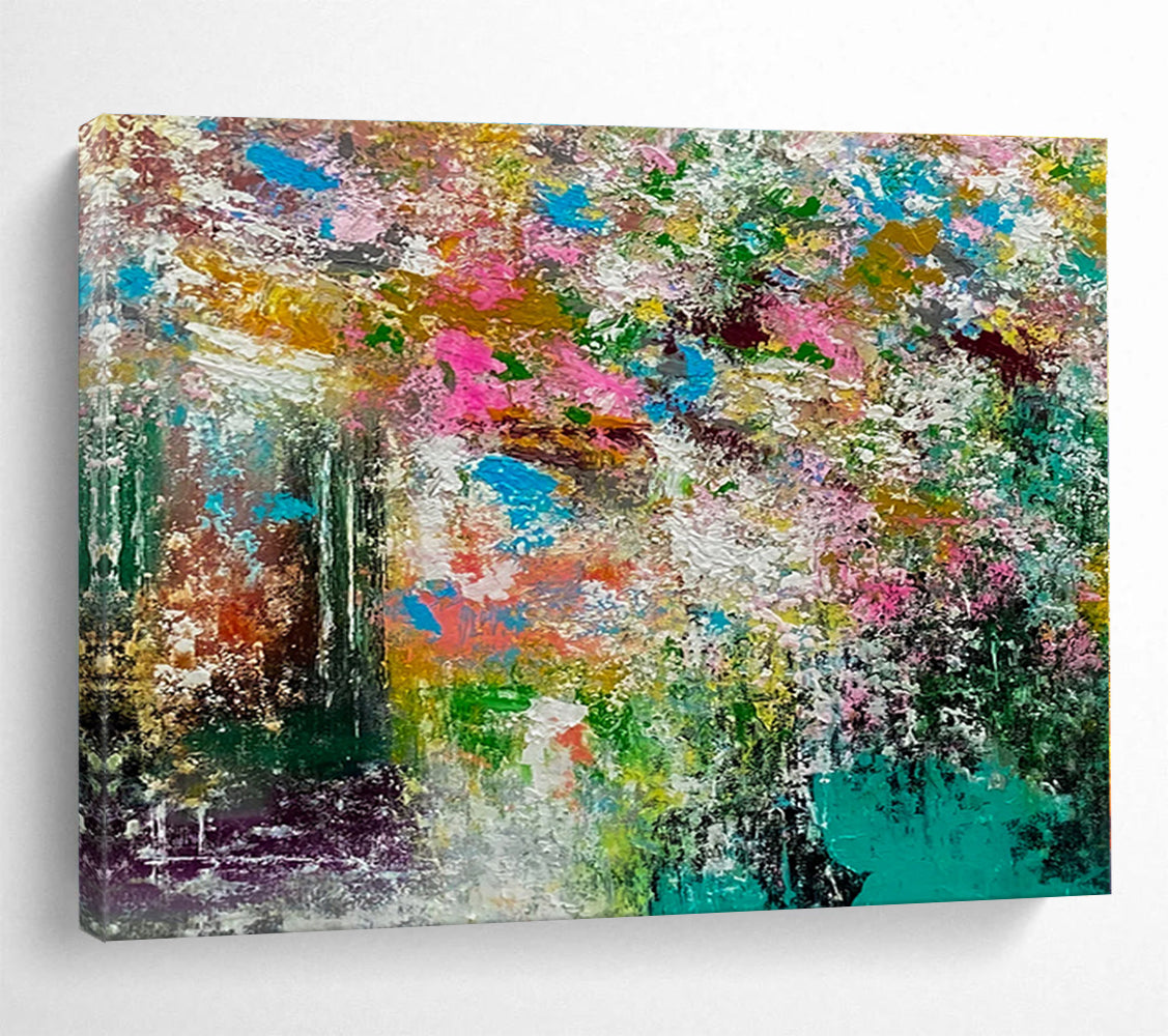 Modern Art Acrylic Colorful Abstract Floral Art HPS160