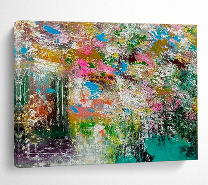 Modern Art Acrylic Colorful Abstract Floral Art HPS160