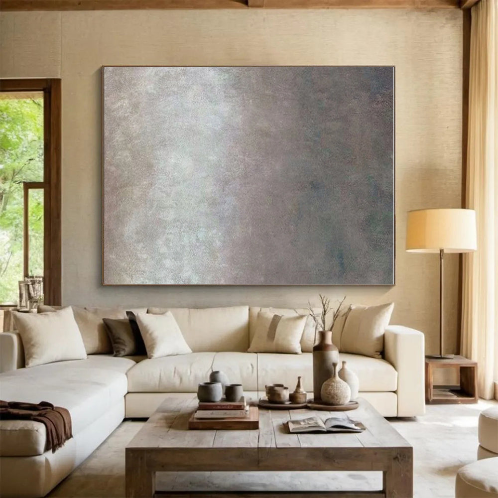Paintings For House Gray Beige Textured Abstract Art PT496