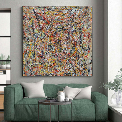 Unique Abstract Art Multicolor Splatter Abstract Art PT813