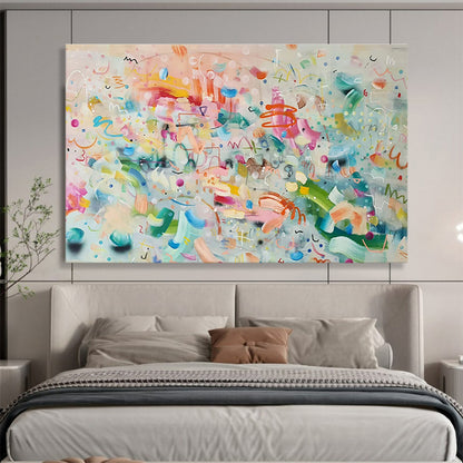 Huge Size Multicolor Playful Abstract Expressionist Art HPS333