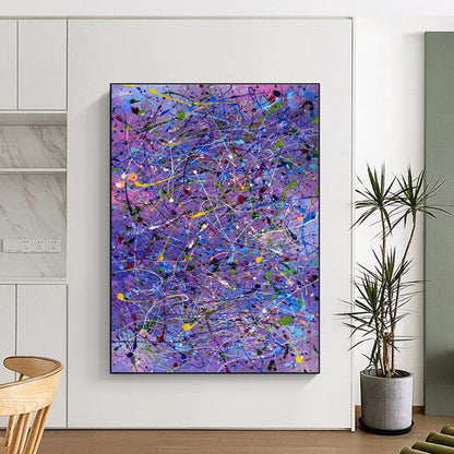Unique Abstract Art Colorful Splatter Abstract Art PT751
