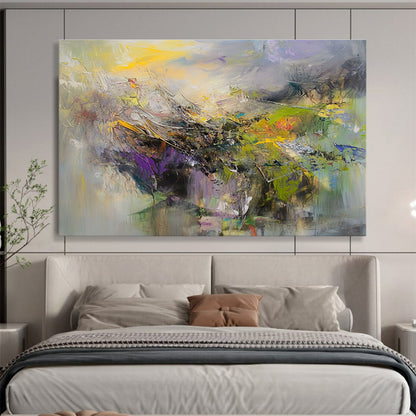 Oversized Abstract Wall Art Colorful Impressionistic Landscape HPS307