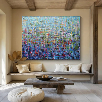 Gaint Canvas Art Multicolor Abstract Expressionist Art HPS412