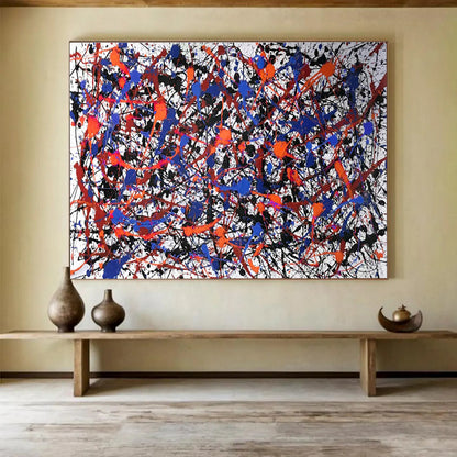 Buy Abstract Art Online Multicolor Splatter Abstract Expressionist Art HPS399