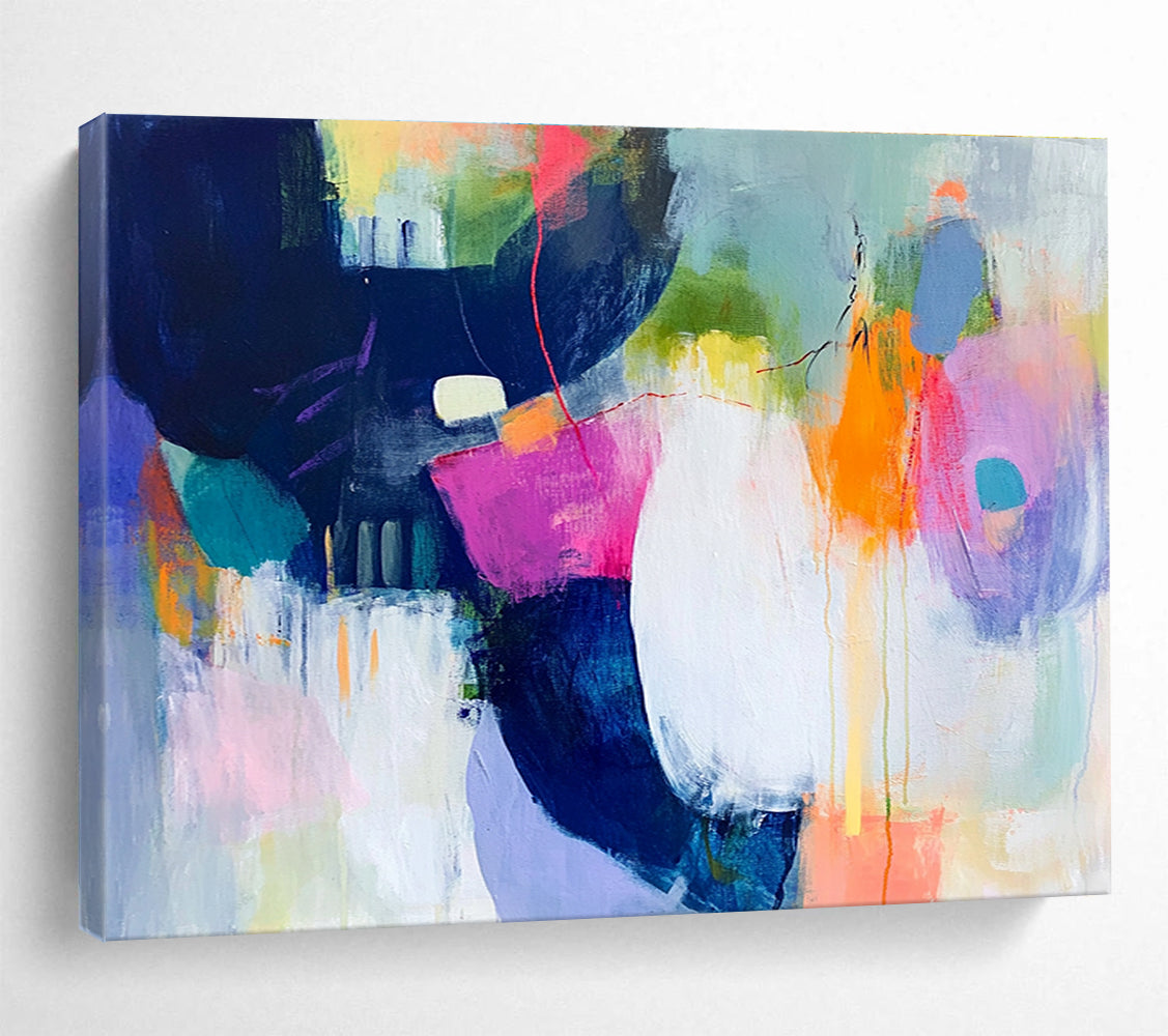 Large Painting In Living Room Multicolor Abstract Emotional Expression Art HPS315