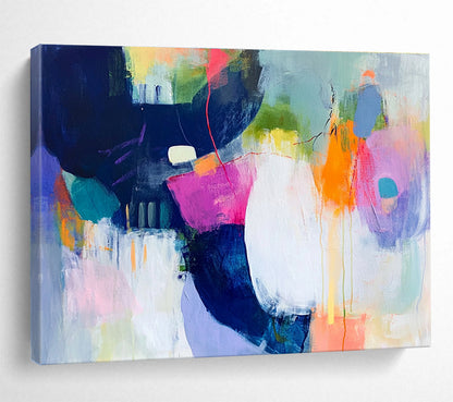 Large Painting In Living Room Multicolor Abstract Emotional Expression Art HPS315