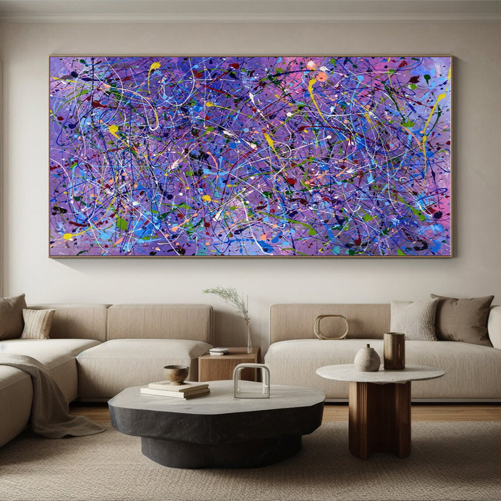 Unique Abstract Art Colorful Splatter Abstract Art PT751