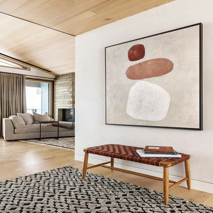 Unique Abstract Art Neutral Tones Minimalist Abstract Painting On Canvas HPS119