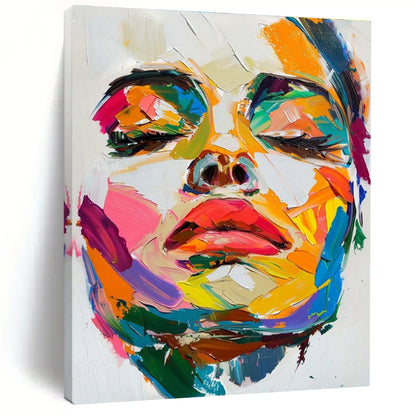 Unique Abstract Art Colorful Portrait Abstract Face Painting DPS447