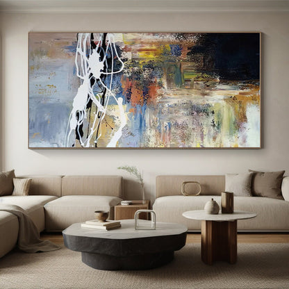 Cool Abstract Paintings Multicolor Dynamic Abstract Art PT414